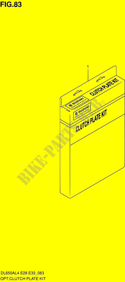 CLUTCH PLATE KIT для  Suzuki V-STROM 650 2014