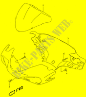 HANDLEBAR FAIRING (model AY50WR K1) для  Suzuki KATANA 50 2001