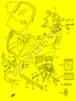 COWLING   LABEL (MODEL P) для  Suzuki DR 650 1995