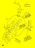FUEL TANK (MODEL R/S/T) для  Suzuki DR 350 1993