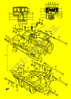 CRANKCASE (~E.102247) для  Suzuki GSX-E 1100 1984