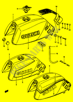 FUEL TANK (GSX1100EE/EF/EG) для  Suzuki GSX-E 1100 1984