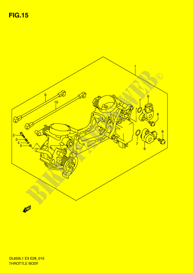 THROTTLE BODY (DL650AL1 E28) для  Suzuki V-STROM 650 2011