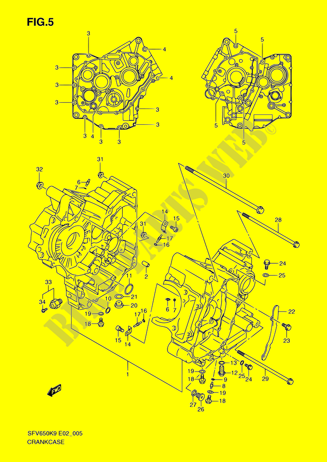 CRACKCASE COVER для  Suzuki GLADIUS 650 2009