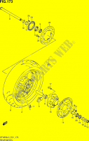 REAR WHEEL (SFV650AL3 E21) для  Suzuki GLADIUS 650 2013